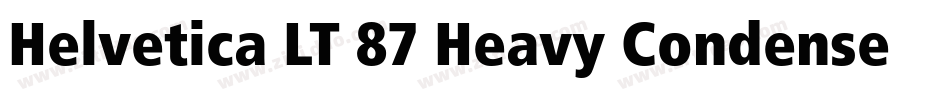 Helvetica LT 87 Heavy Condensed字体转换